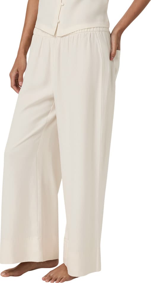 Product gallery image number 2 for product Pantalon écourté à jambe large en sergé Trestles - Femme