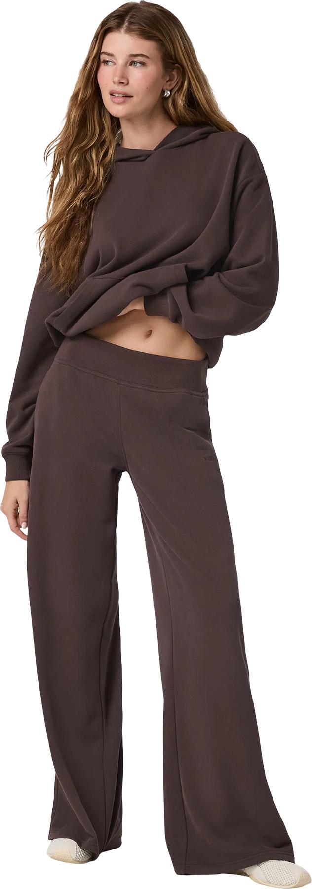 Numéro de l'image de la galerie de produits 3 pour le produit Pantalon de jogging à taille mi-haute et jambe large Sedona - Femme