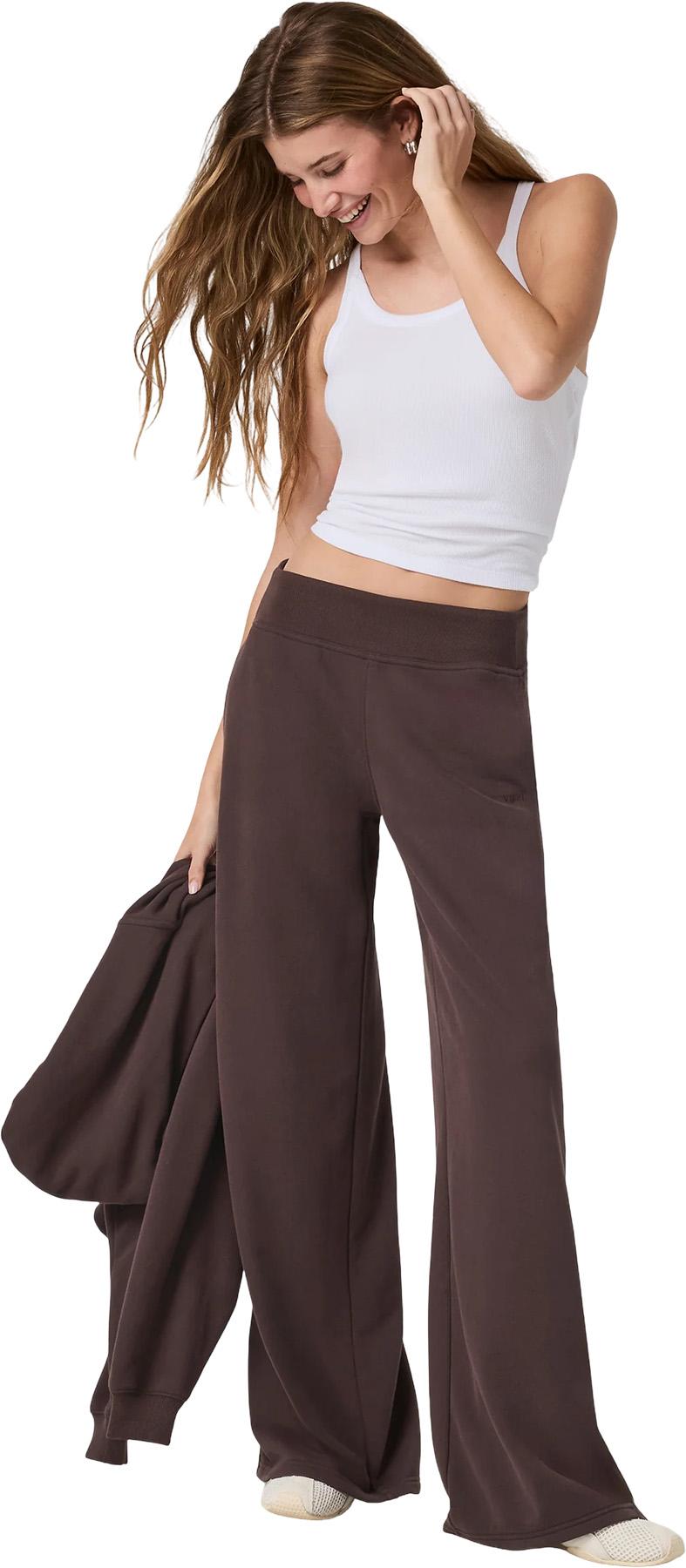 Numéro de l'image de la galerie de produits 4 pour le produit Pantalon de jogging à taille mi-haute et jambe large Sedona - Femme