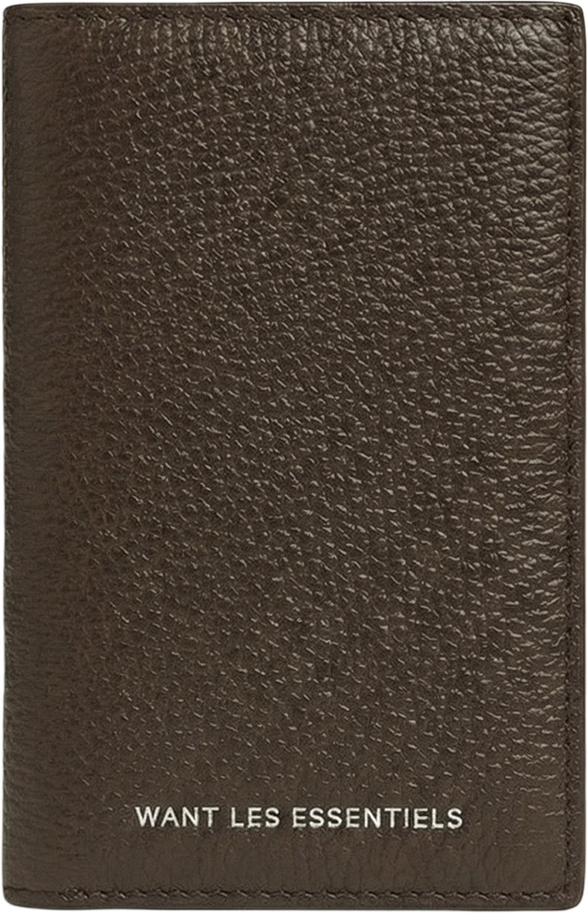 Image de produit pour Porte-cartes à deux volets en cuir grainé Lynden - Homme