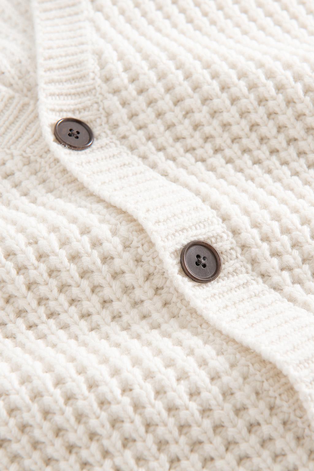 Product gallery image number 3 for product Kalle waffle cardigan - Men's