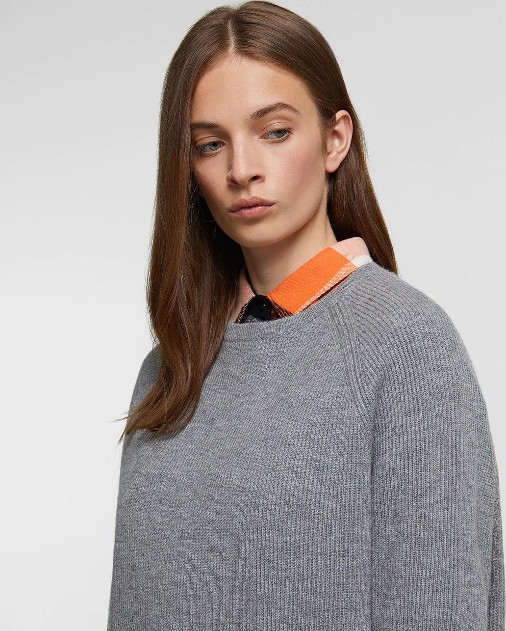 Product gallery image number 3 for product Wool Cashmere Crew Neck Sweater - Women's