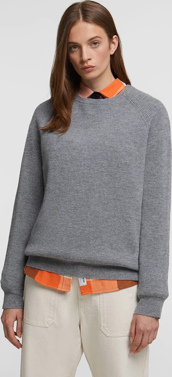 Product gallery image number 1 for product Wool Cashmere Crew Neck Sweater - Women's