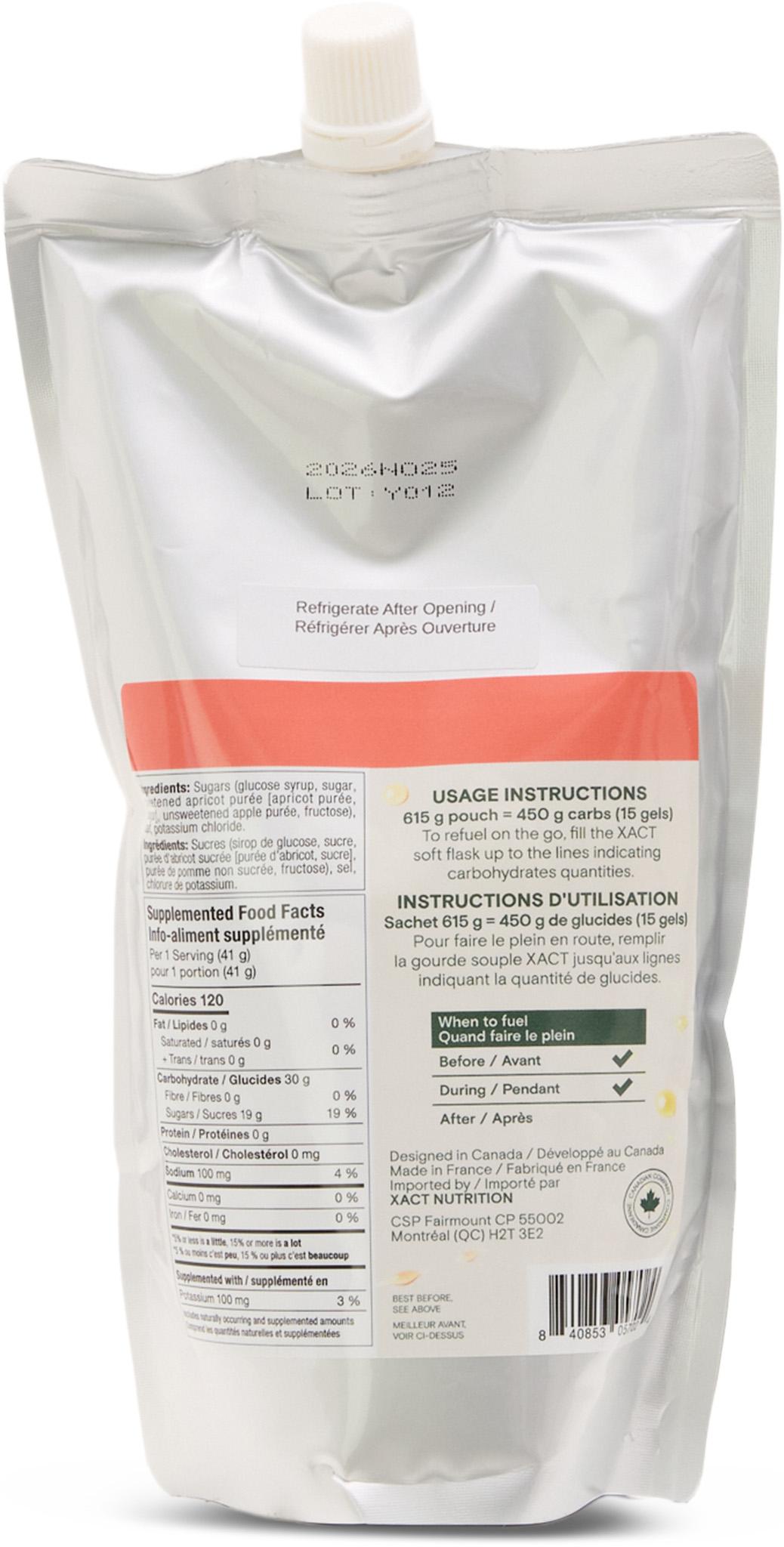 Product gallery image number 3 for product Gel énergétique aux fruits format recharge 615g - 15 portions