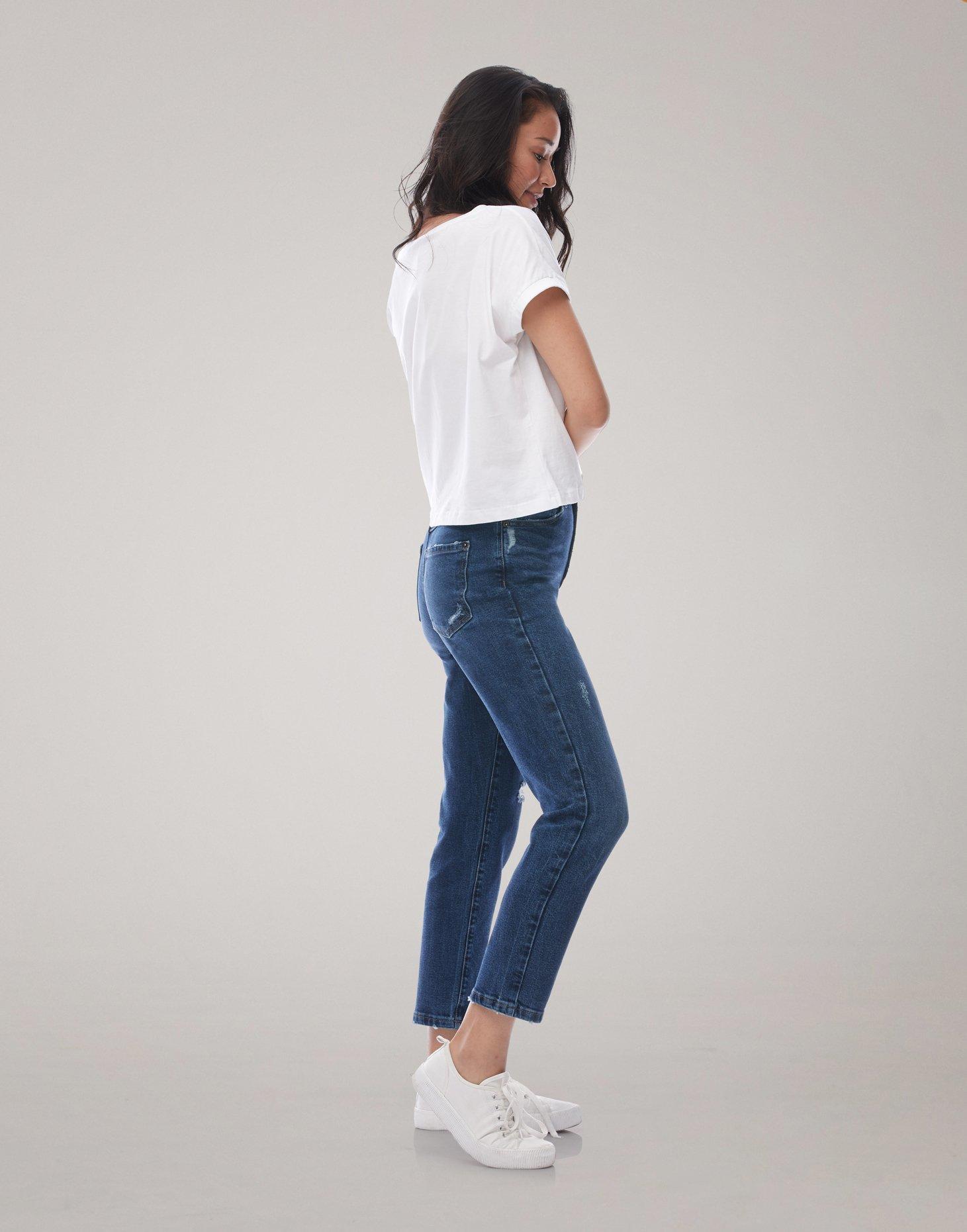 Product gallery image number 4 for product Emily Slim Jeans - Black Acid - 100% Cotton