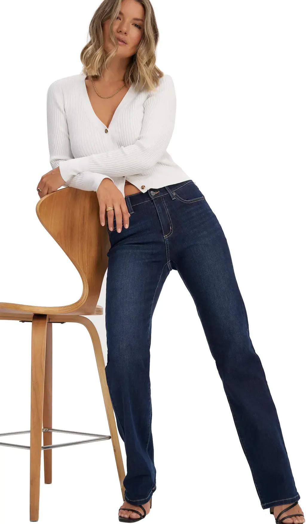 Product gallery image number 2 for product Chloe Classic Rise Straight Fit Jeans - Women's