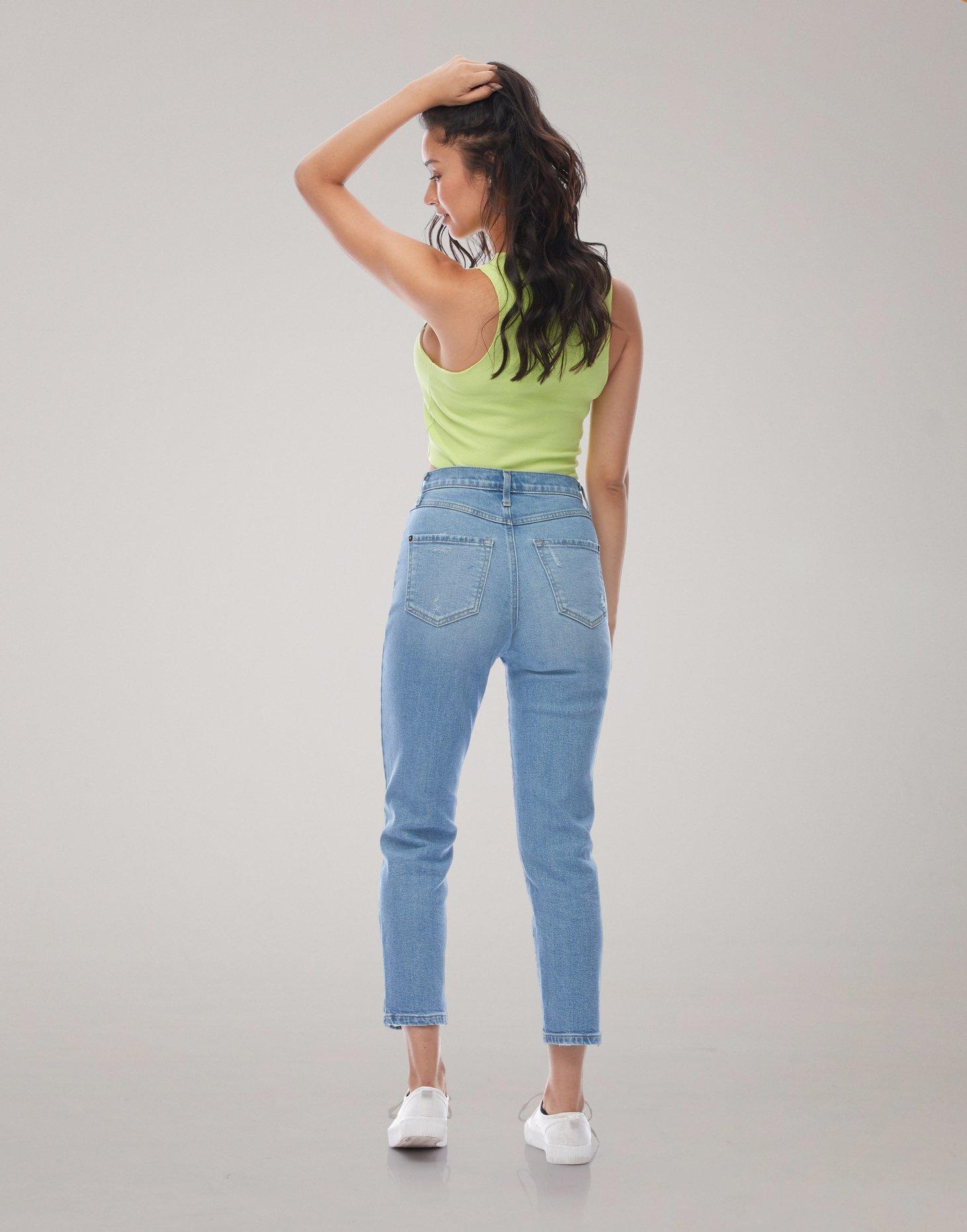 Product gallery image number 2 for product Emily Slim Jeans - Black Acid - 100% Cotton