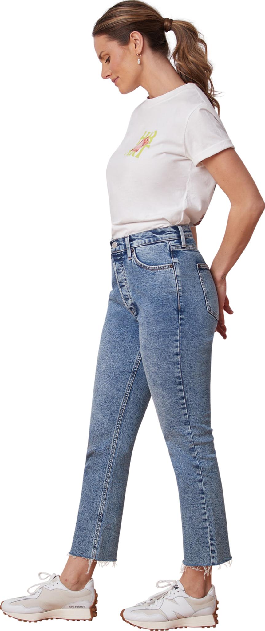 Numéro de l'image de la galerie de produits 3 pour le produit Jean coupe ajustée à taille haute Emily - Femme