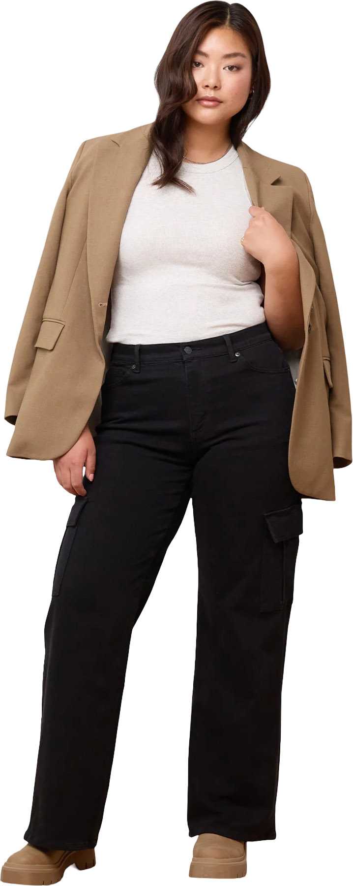 Image de produit pour Jean à jambe large taille haute Lily 32" - Femme