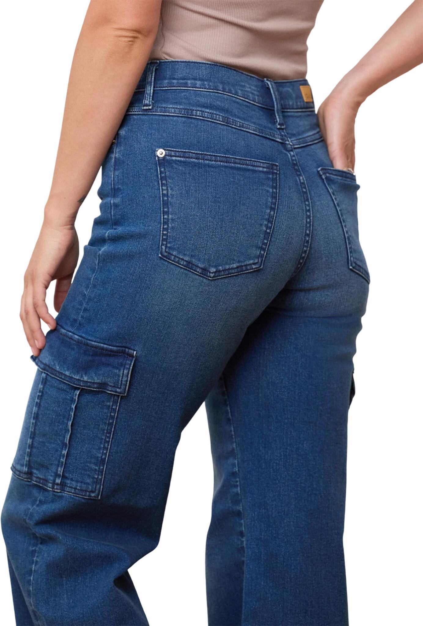 Product gallery image number 3 for product Lily Oxford Blue Wide Leg Jeans - Women's