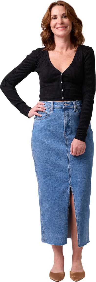 Product gallery image number 3 for product Montreal High-Rise Denim Skirt - Women's
