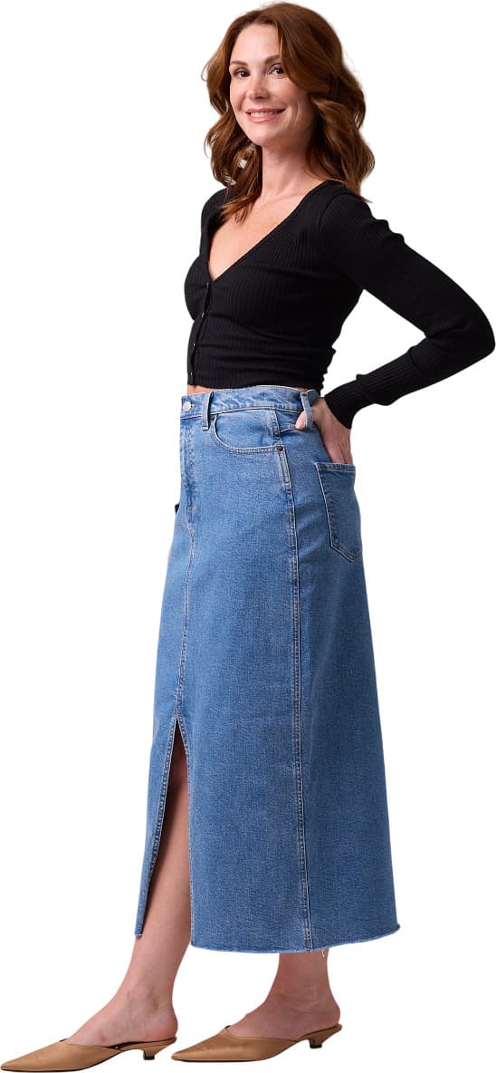 Product gallery image number 4 for product Montreal High-Rise Denim Skirt - Women's