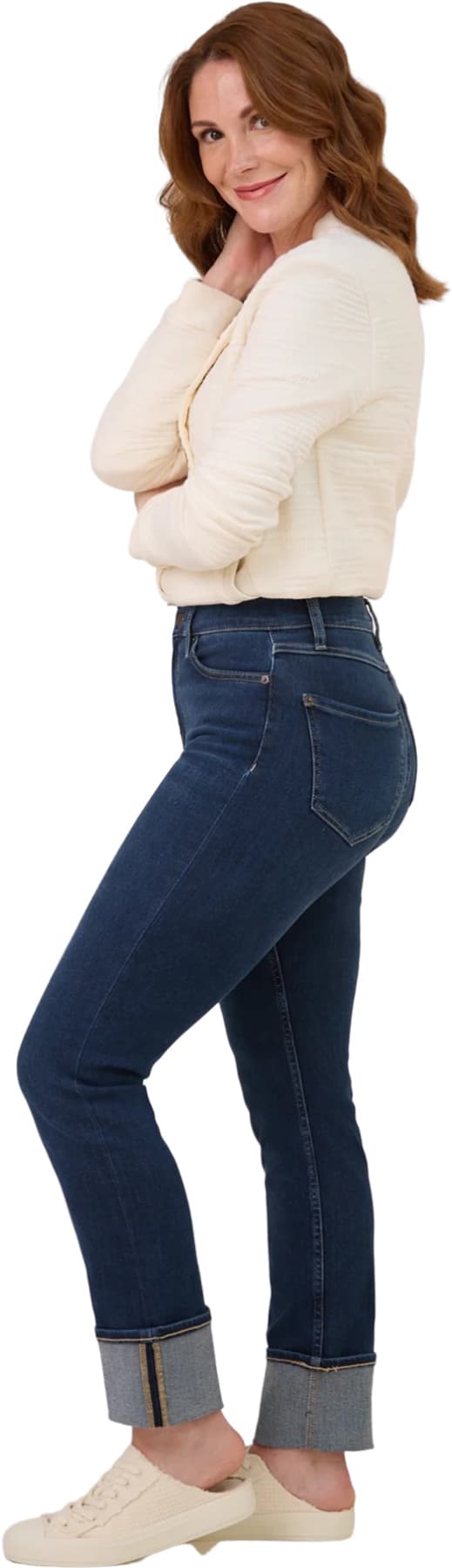 Numéro de l'image de la galerie de produits 2 pour le produit Jean étroit à taille classique Emily - Femme