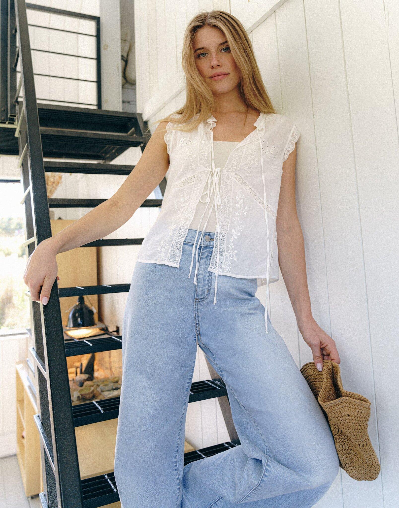 Product gallery image number 3 for product Lily High Rise Wide Leg Jeans - Women's