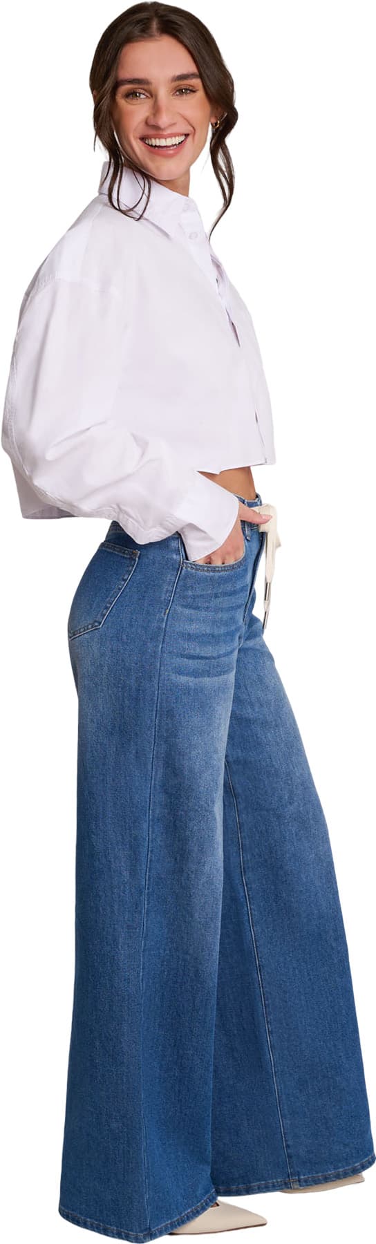 Product gallery image number 2 for product Lily Wide Leg Jeans - Women's