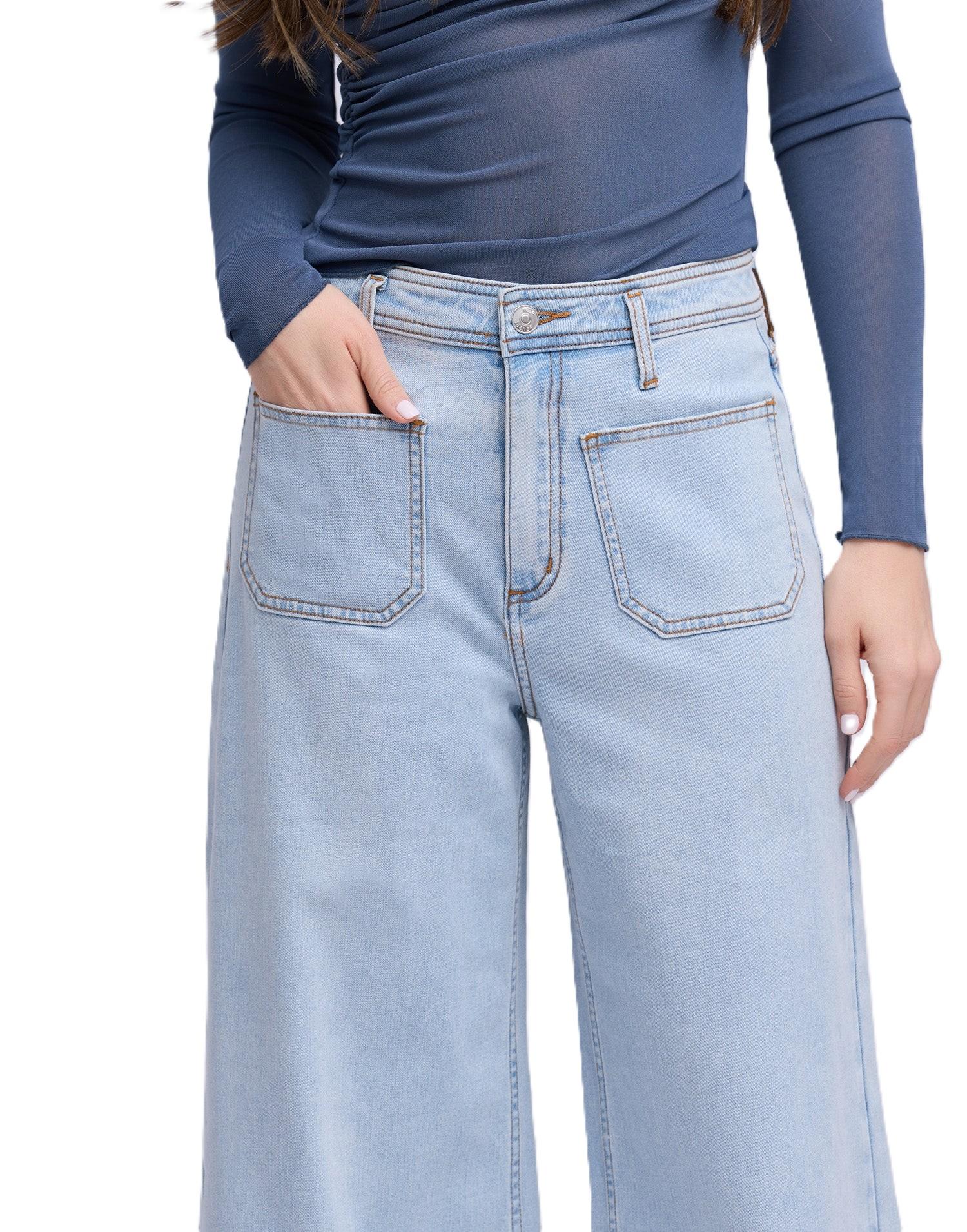 Product gallery image number 3 for product Jean à jambe large Lily - Femme