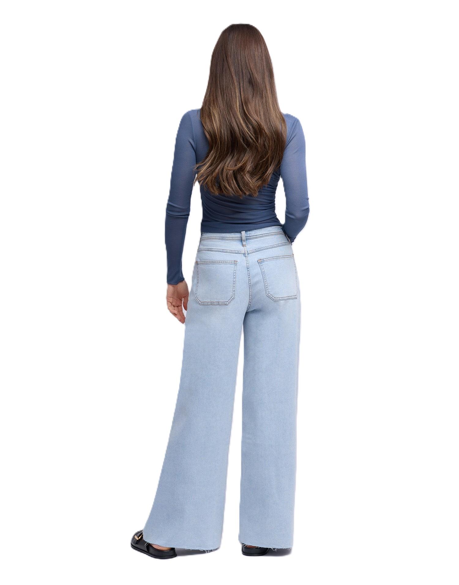 Product gallery image number 6 for product Jean à jambe large Lily - Femme