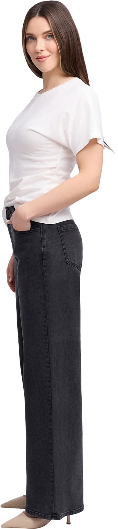 Product gallery image number 4 for product Jean à jambe large Lily - Femme