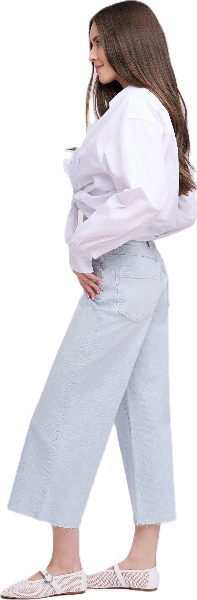 Product gallery image number 2 for product Lily Wide Pinstripe Classic Rise Jeans - Women's