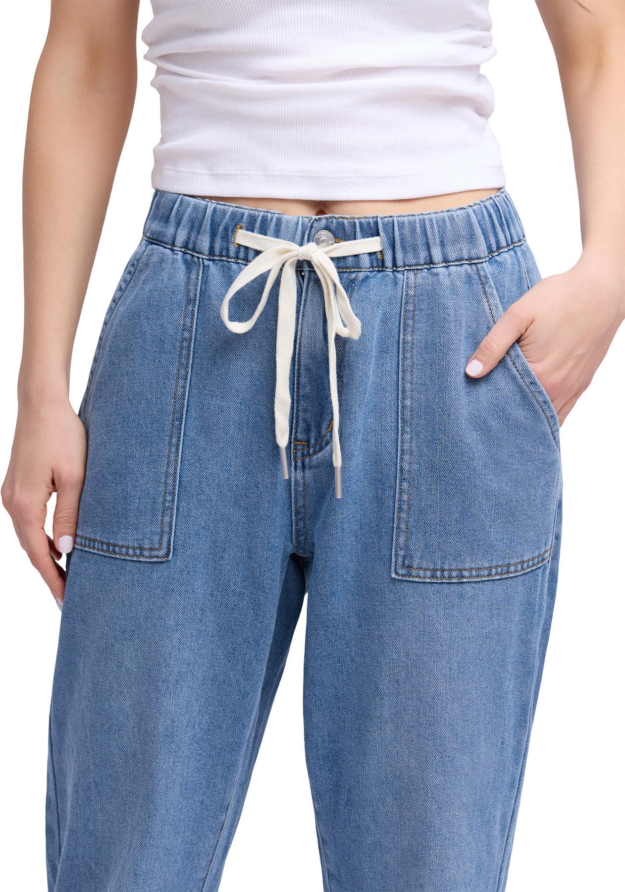 Product gallery image number 3 for product Jeans Malia Jogger Coupe Décontractée - Femme