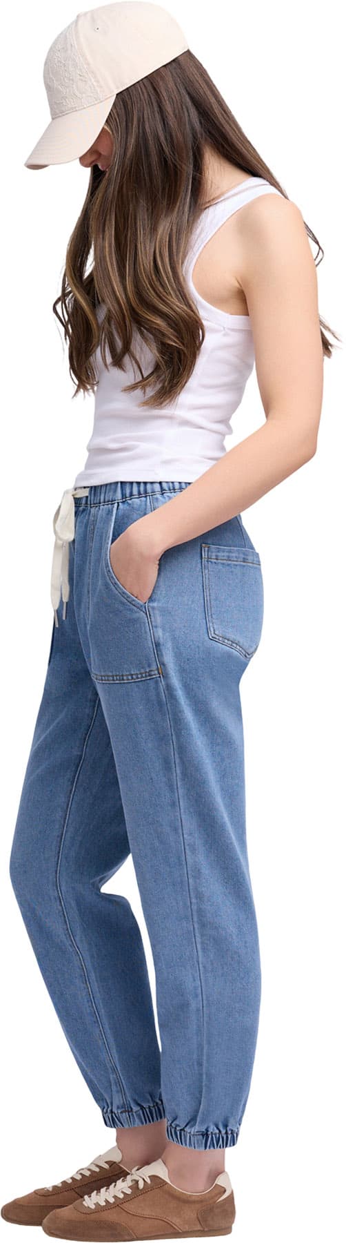 Product gallery image number 4 for product Jeans Malia Jogger Coupe Décontractée - Femme