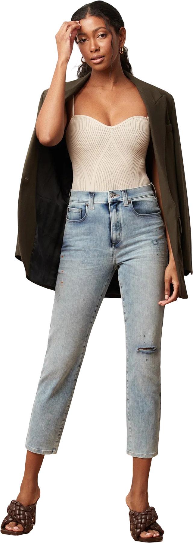 Numéro de l'image de la galerie de produits 3 pour le produit Jean coupe ajustée taille haute Emily 28" - Femme
