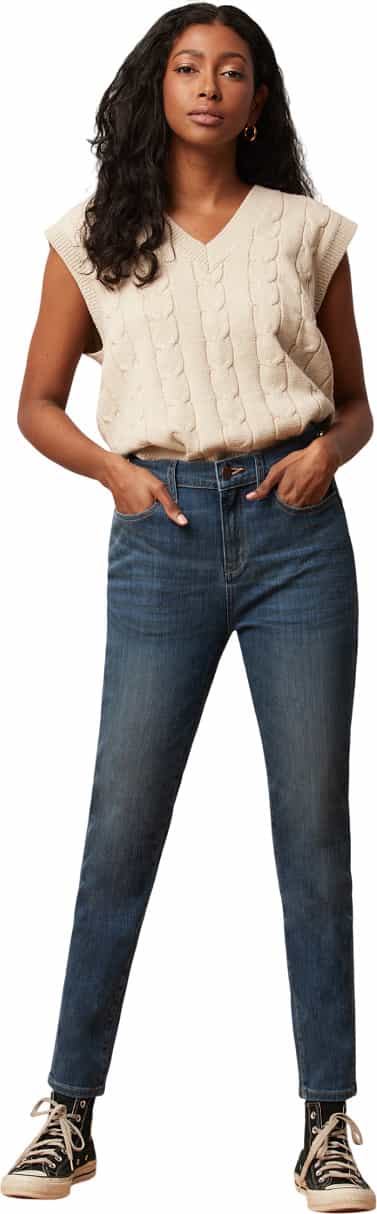 Image de produit pour Jean moulant taille haute Rachel 28 po - Femme