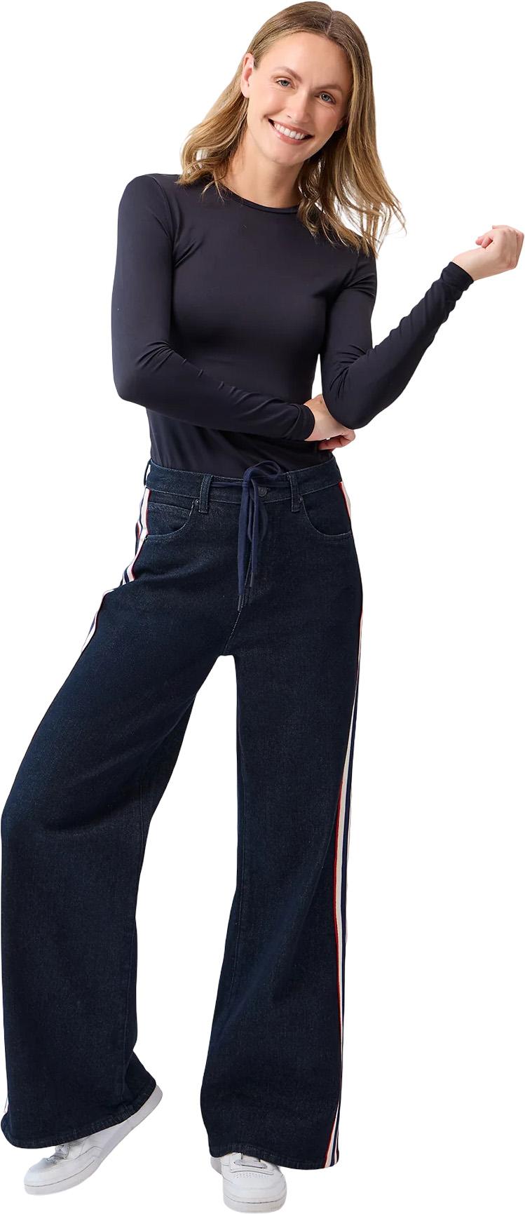 Product gallery image number 4 for product Lily Wide Leg Pants with Stripes - Women’s