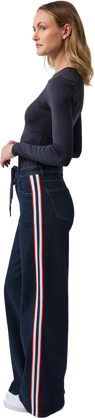 Product gallery image number 6 for product Lily Wide Leg Pants with Stripes - Women’s