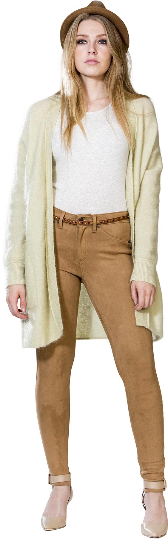 Numéro de l'image de la galerie de produits 1 pour le produit Jean moulant en suède à taille contemporaine Rachel - Femme