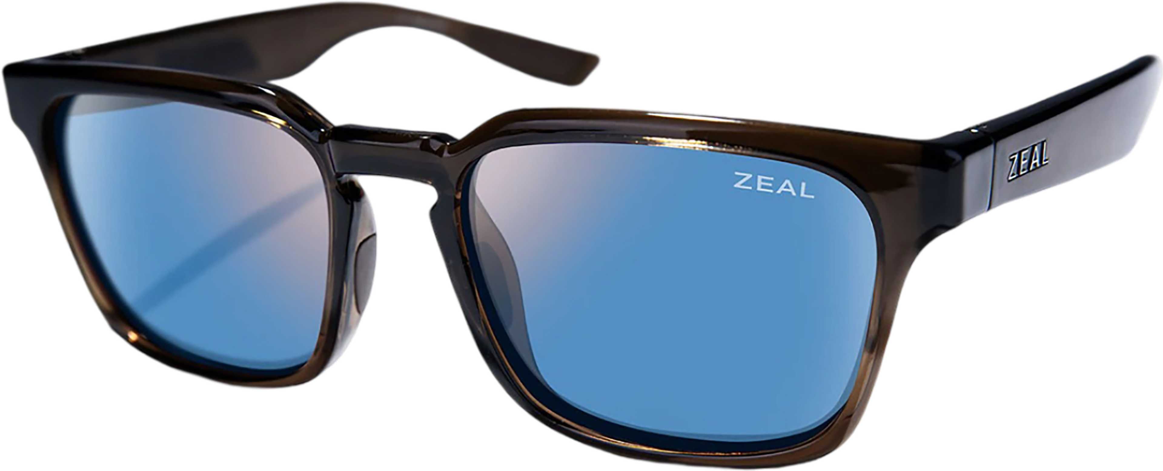 Product image for Whittier Polarized Sunglasses - Transparent Grey Havana - Dark Grey Lens