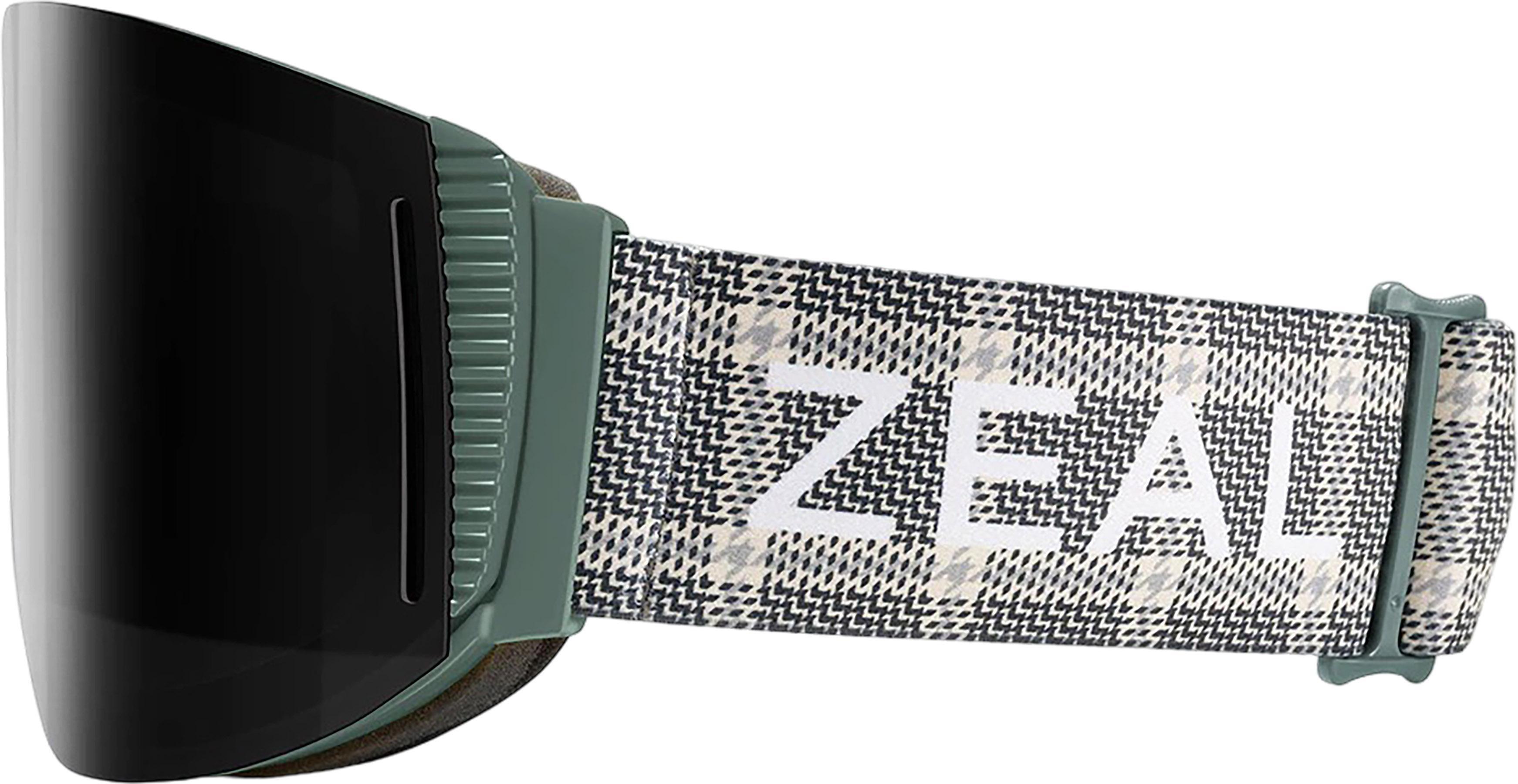 Product gallery image number 2 for product Lookout RLs + ODT Ski Goggles - Plaiditude - Dark Grey with Sky Blue Mirror Lens