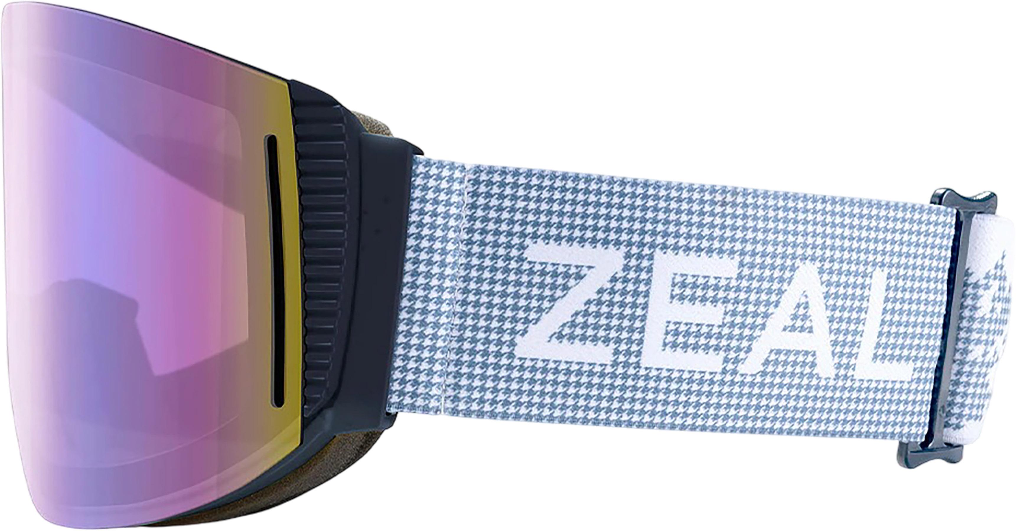 Product gallery image number 2 for product Lookout RLs + ODT Ski Goggles - Houndstooth - Optimum Sakura with Sky Blue Mirror Lens