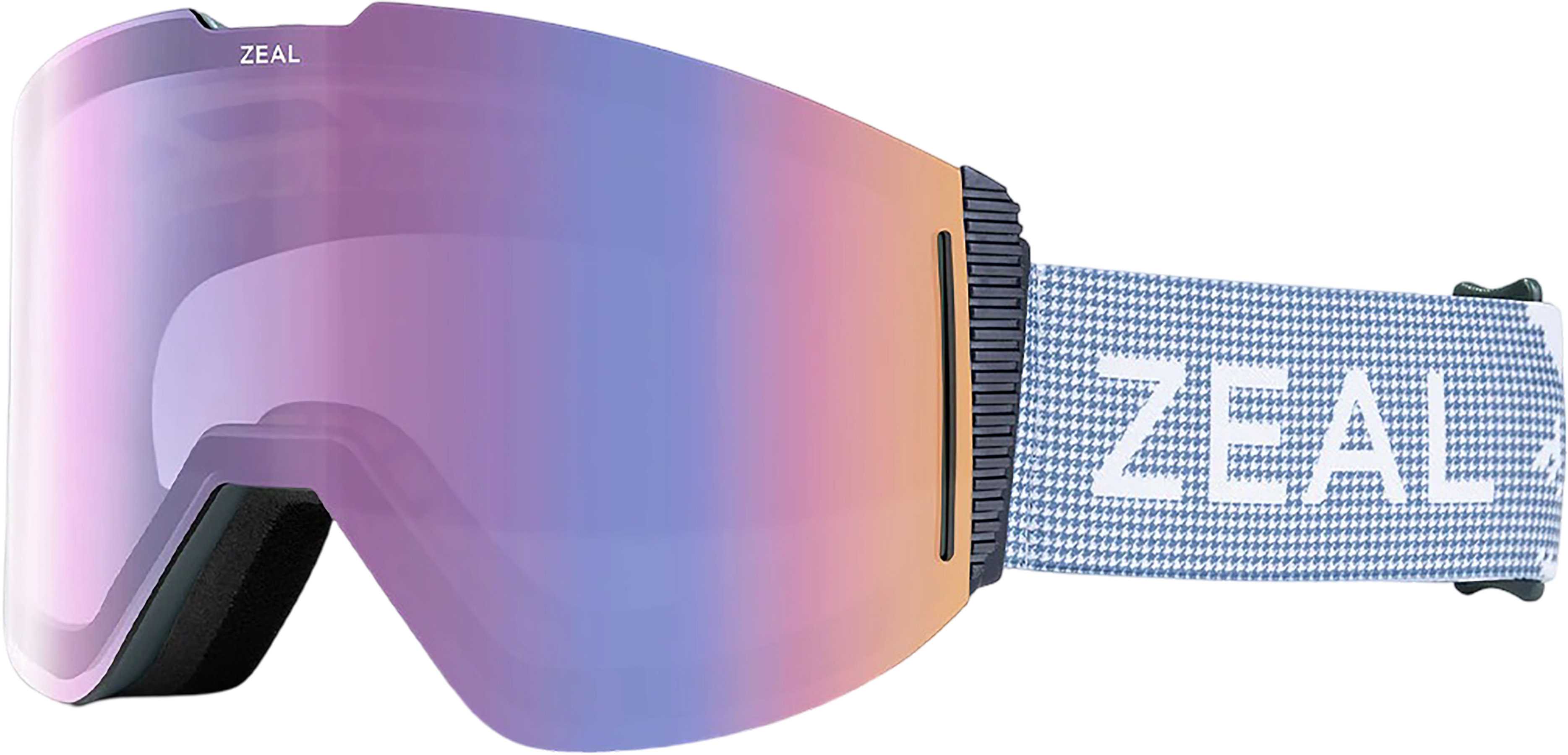Product image for Lookout RLs + ODT Ski Goggles - Houndstooth - Optimum Sakura with Sky Blue Mirror Lens