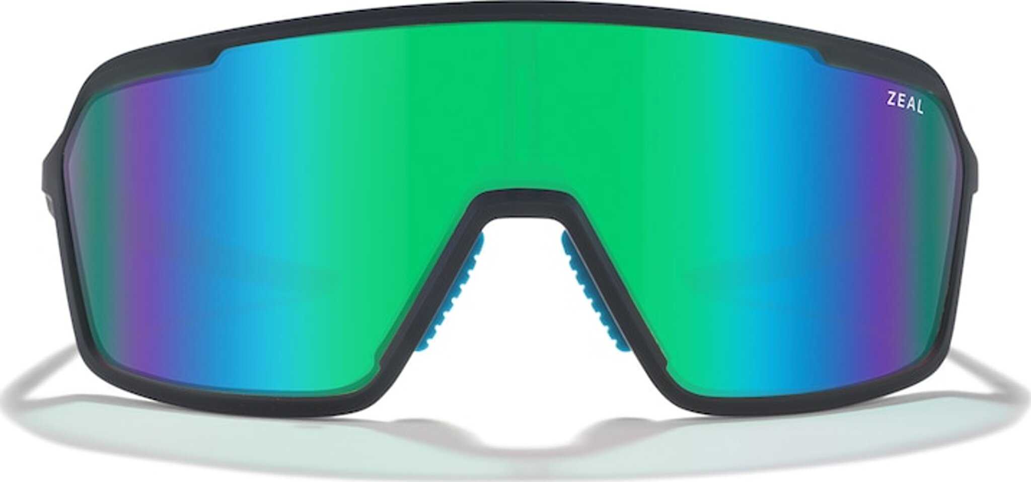 Product image for Harbinger Shield Sunglasses - Matte Black Plunge - Polarized Jade Mirror Lens - Unisex