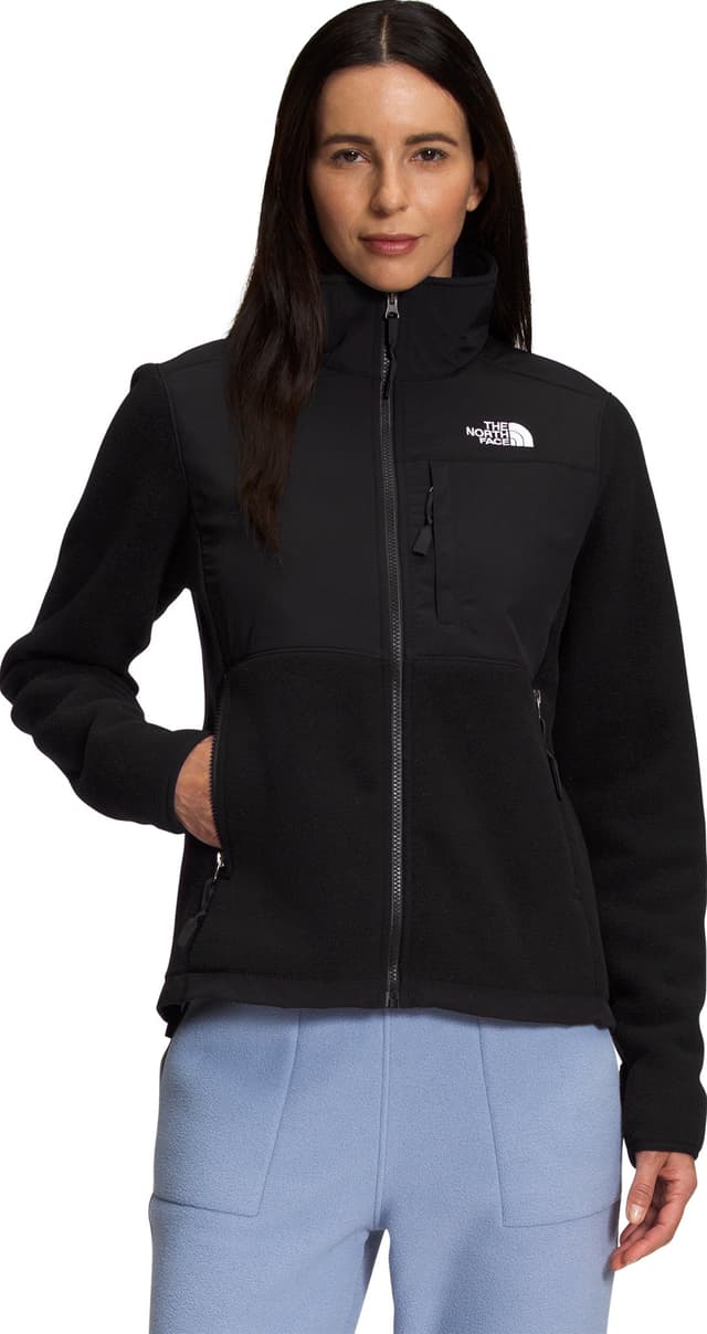 The North Face Denali Fleece Jacket Womens Size Small Black Grey 2024 Polartec