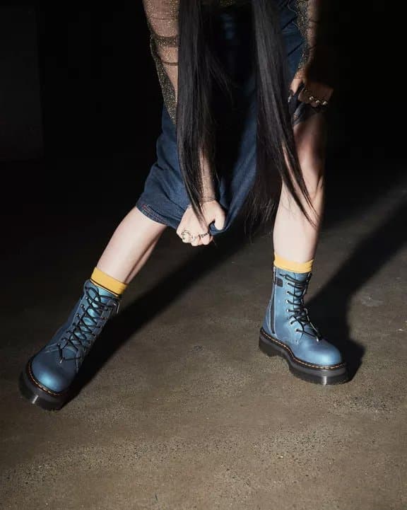 Dr Martens outlets slip on platform boots