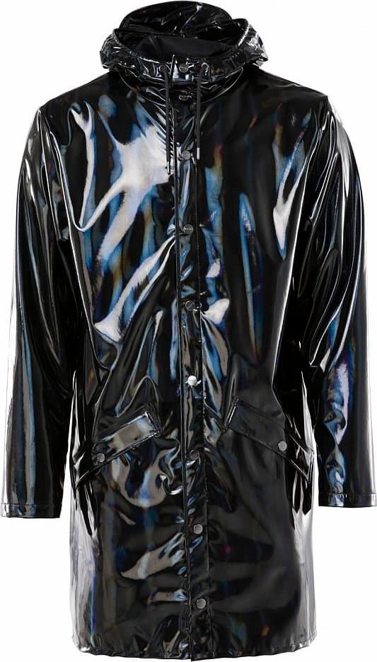 Rains holographic jacket black online