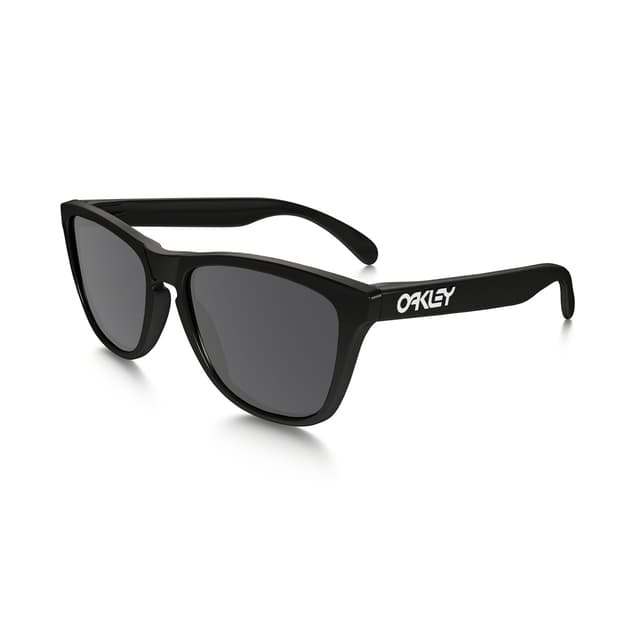 Oakley Frogskins Sunglasses - Polished Black - Grey Lens