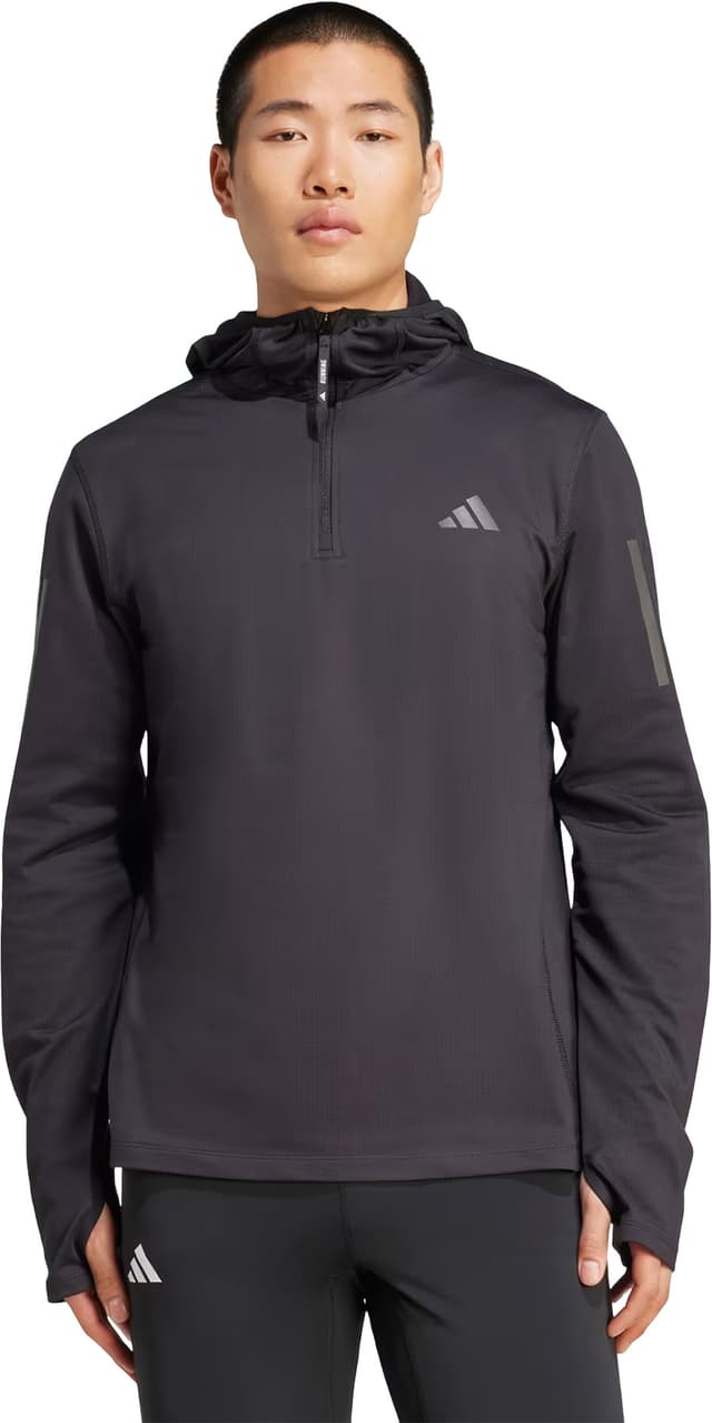 adidas Own The Run Winterized Hooded Half-Zip Sweatshirt - Men's
