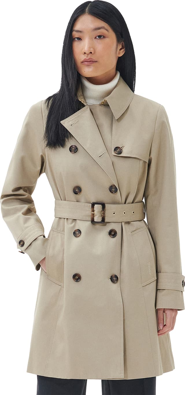 Barbour Short Greta Showerproof Trench Coat - Women's | The