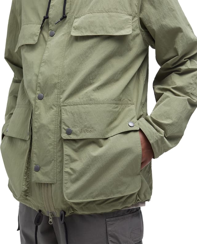 ジャケット・アウター Barbour Overdyed SL Durham Olive size36 Barbour Re-Engineered Durham Summer Casual Jacket - Men's