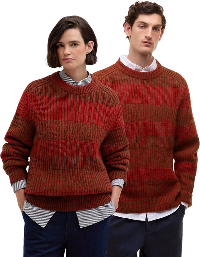 Barbour Barbour X Paul Smith Saddle Crew Neck Sweater - Men's