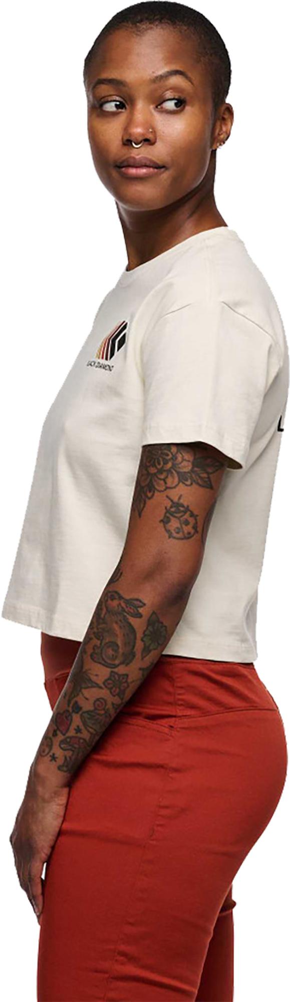 Black Diamond Faded Crop Short Sleeve Tee - Women's | The Last Hunt