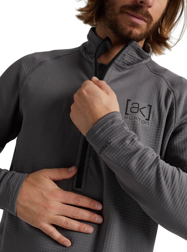 Burton [ak] Helium Grid Half-Zip Fleece - Men's | Altitude Sports