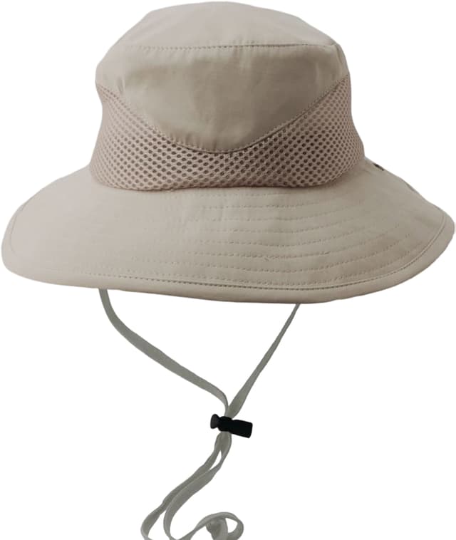 未使用✨ Tour Bucket Hat ベージュ OSFL Canadian Hat Ozcar Outback Mesh Bucket Hat with Cord - Unisex