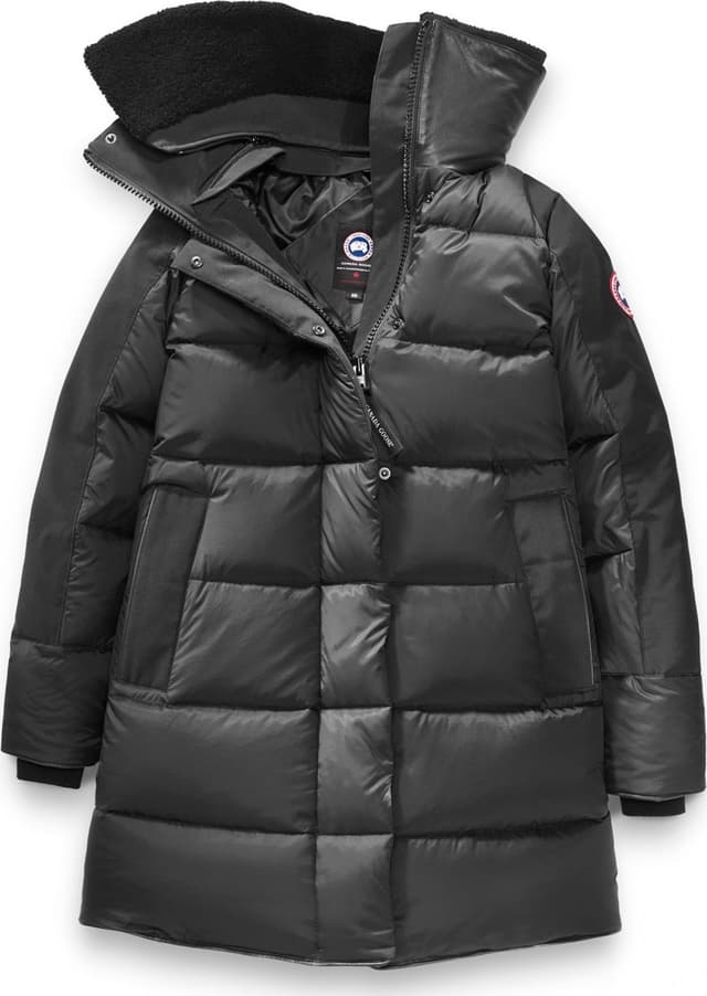   ALTONA PARKA Sサイズ Canada Goose womens Altona Black Label Leather-Trim Down Parka
