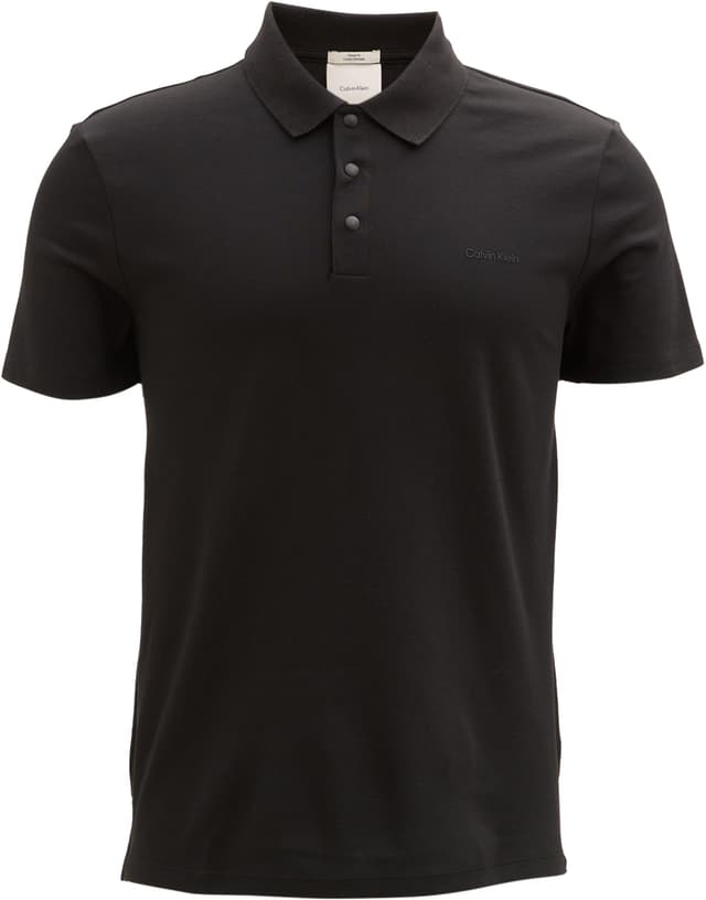 トップス KDG POLO LS SHIRT BLACK Pollos Long-Sleeve Polo Shirt - Black - Bench
