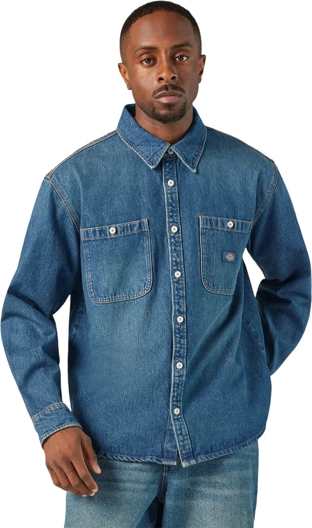 Dickies Mechanic Long Sleeve Denim Shirt - Men's | Altitude Sports