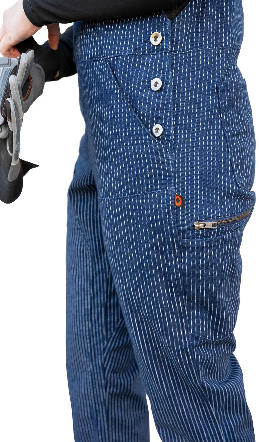 Salopette Utilitaire Femme Dovetail Workwear Freshley - Taille 16, Entrejambe 28 - Marron